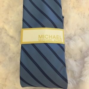 MICHAEL Michael Kors Men’s Blue Stripe Neck Tie